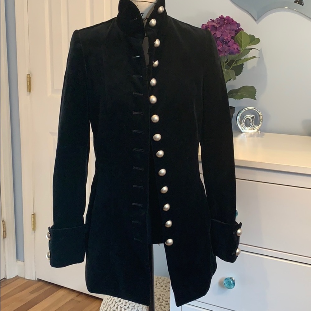 Fashionista Pirate Inspired Long Velvet Blazer